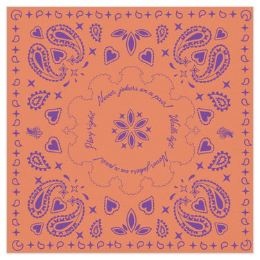 LE BANDANA - PURPLE & PEACH
