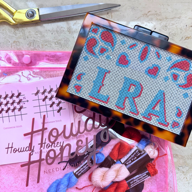 the𝗡𝗗𝗟𝗣𝗧bag™️  Acrylic Clutch with Hand Painted Monogram
