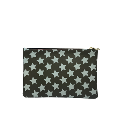 LEATHER FLAT POUCH/MAHJONG COIN AND CARD POUCH