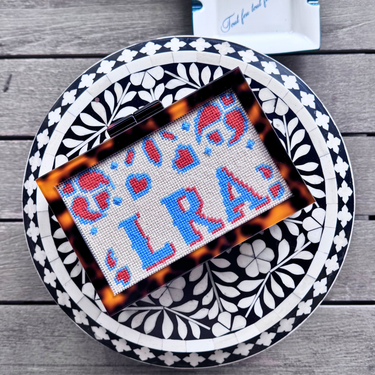 the𝗡𝗗𝗟𝗣𝗧bag™️  Acrylic Clutch with Hand Painted Monogram